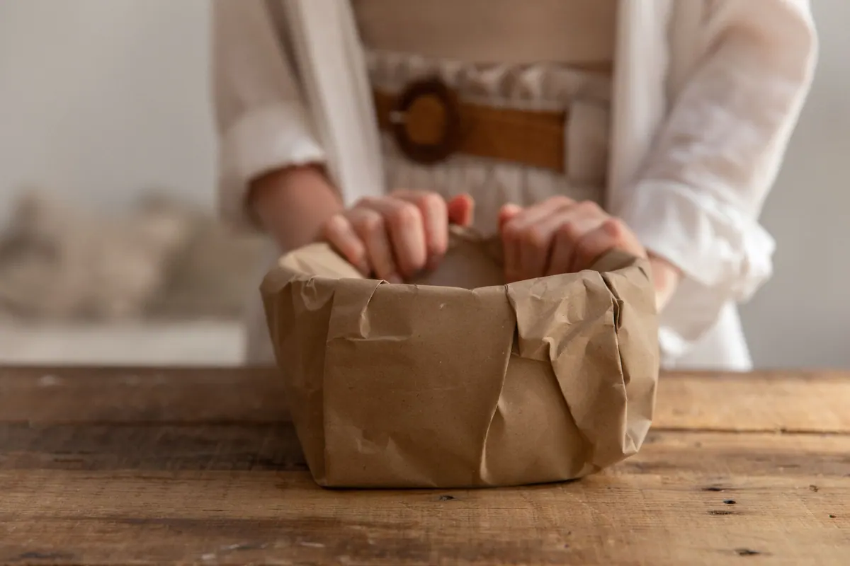 Porcelain wrapped in tissue paper